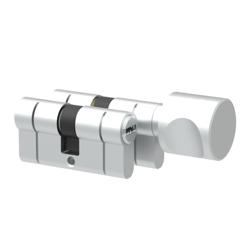 Komplet wkładek Łucznik CP 45-45 gałka MF1 satyna wg kodu